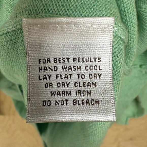 Peter Millar Cashmere Blend V Neck Sweater Men’s Size Large Green - Picture 3 of 6